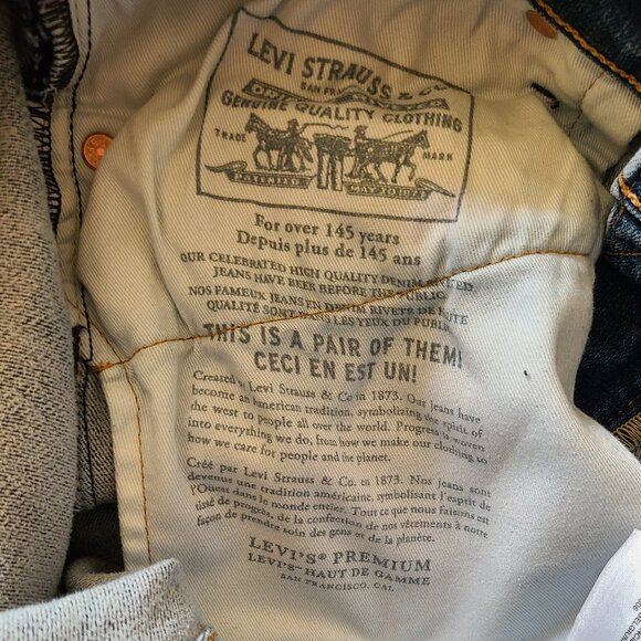 Levi's Performance Straight Leg Capital E Medium Wash Jeans - Picture 8 of 10